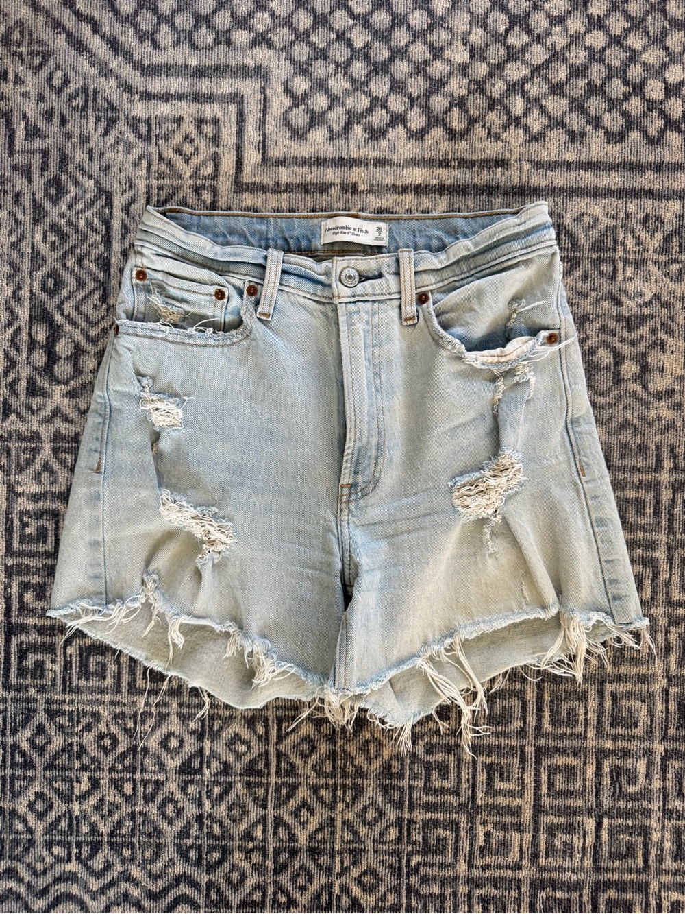 Abercrombie denim cutoff shorts sz 2